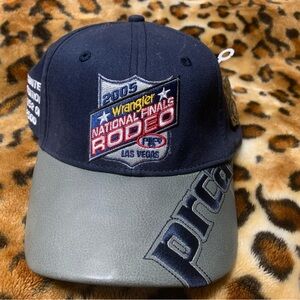 NFR 2005 wrangler Las Vegas rodeo hat blue